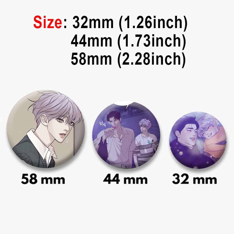 Korean Manhwa Soft Button Pins - Modern Korean Lifestyle recension och pris