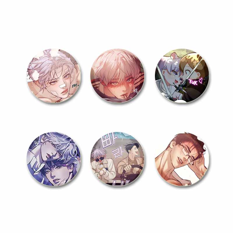 Korean Manhwa Soft Button Pins - Modern Korean Lifestyle recension och pris